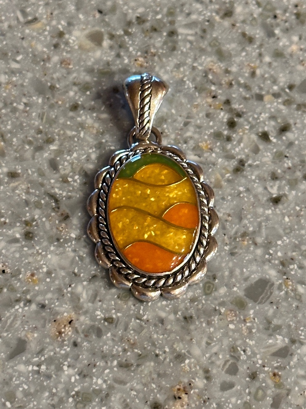 Carolyn Pollack Relios Sunrise Pendant 925 Sterling Silver